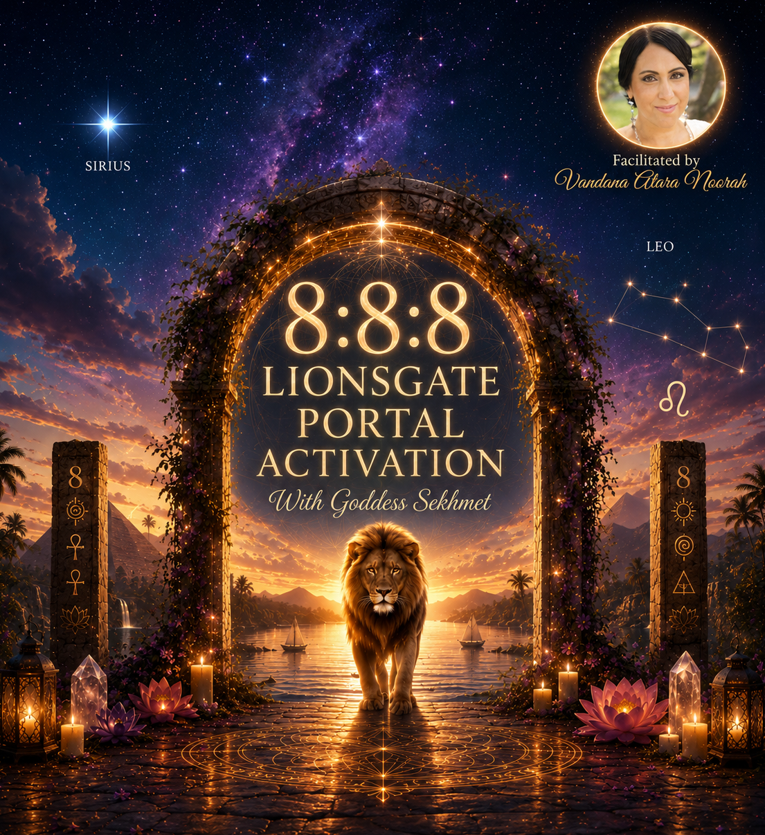 8:8:8 Lions Gate Portal Activation with Goddess Sekhmet