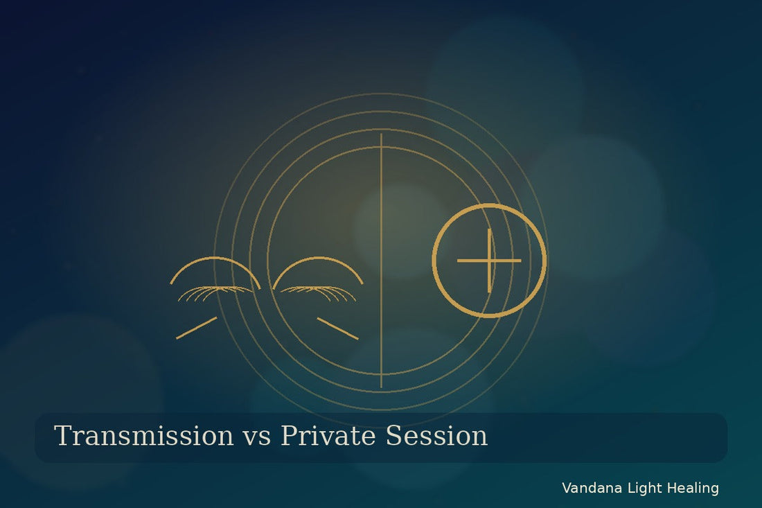 Healing transmission versus private healing session guide for choosing spiritual support