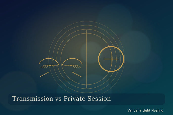 Healing transmission versus private healing session guide for choosing spiritual support