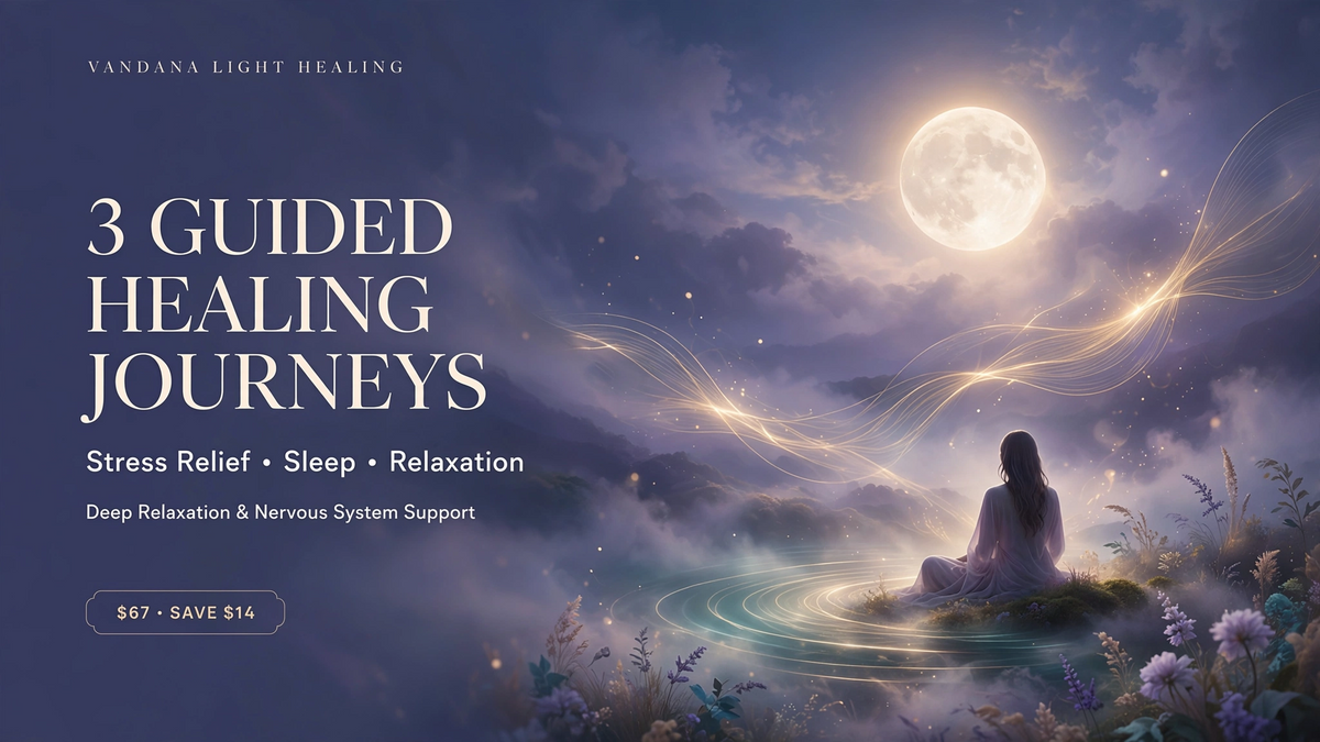 3 Guided Healing Journeys Bundle: Stress Relief, Sleep & Relaxation
