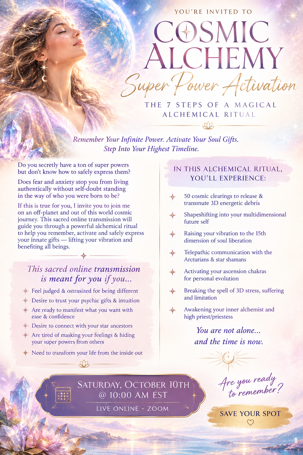 COSMIC ALCHEMY - SUPER POWER ACTIVATION