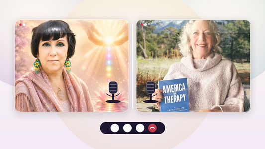 Vandana Atara Noorah and Phyllis Leavitt split screen interview call